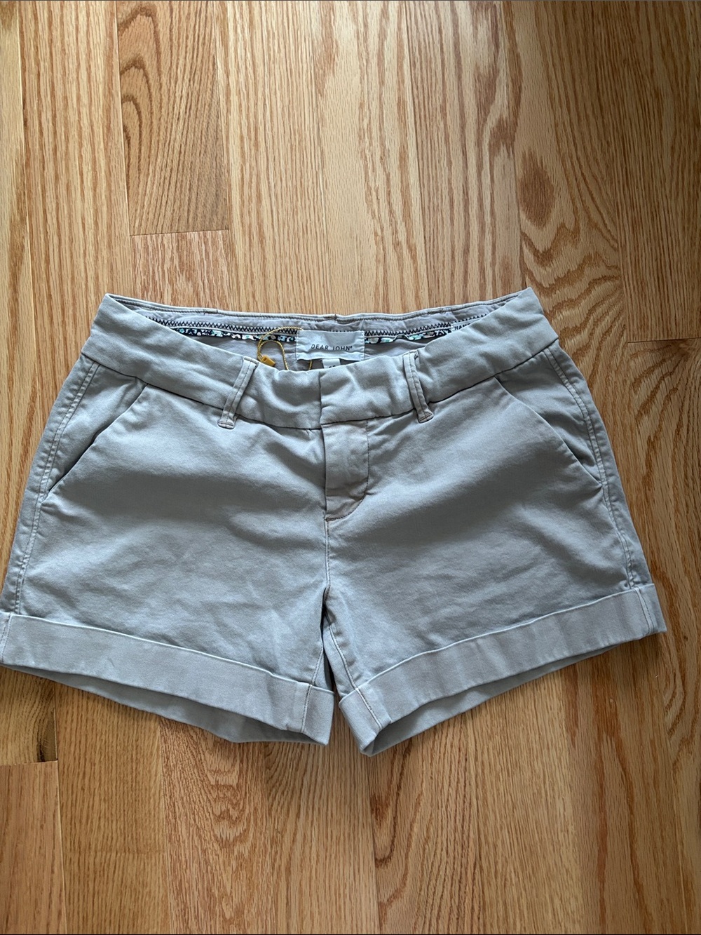 Dear John Gray Cuffed Bermuda Shorts